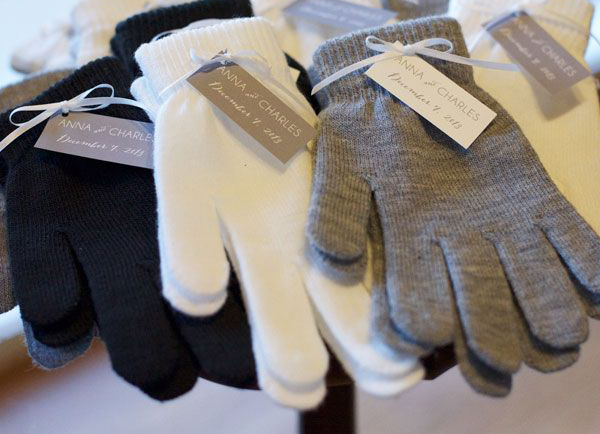 Winter Wedding Favors - Assorted Gloves