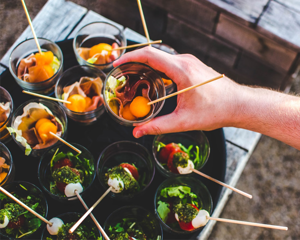 Event Catering Los Angeles - Shot Glass Hors D'oeuvres